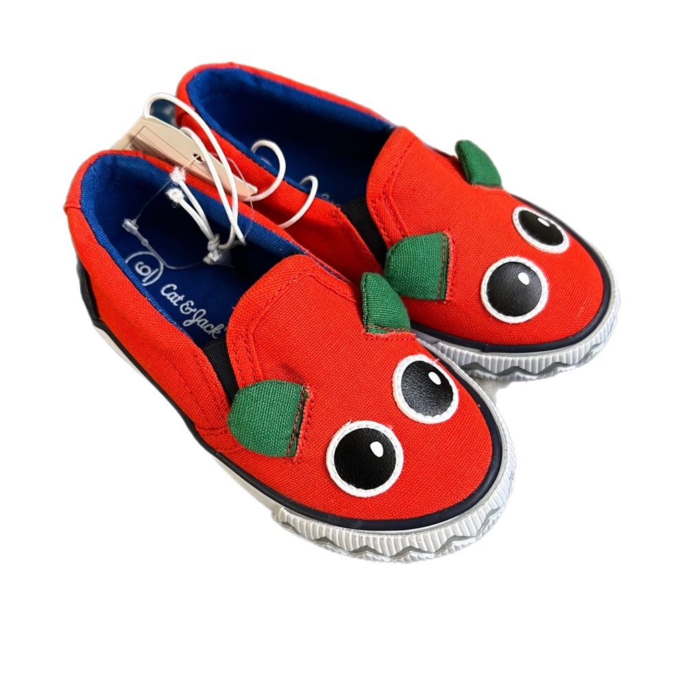 Toddler Tommy Slip On Sneakers Orange Red - Cat & Jack 6